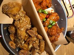 炸鸡翅一半一半-富乐满韩国正宗炸鸡韩国料理(虹泉路店)