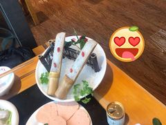 竹筒鲜虾滑-一斗火锅·招财羊毛肚(北温泉九号店)