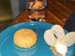 苹果慕斯搭配慢煮苹果和苹果啫喱及酸奶冰激凌-AZUL by FUEL蓝色·法式酒馆(琶醍店)