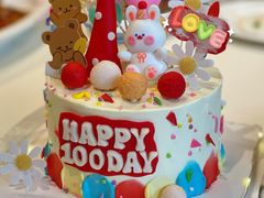 -咖咖熊蛋糕定制·英国蓝风车动物性淡奶油