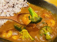 西兰花虾仁咖喱配杂粮饭-胜博殿日式炸猪排(西红门店)