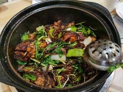 茶树菇香辣鸡煲-清真重庆巴爷香辣鸡煲(南小巷店)
