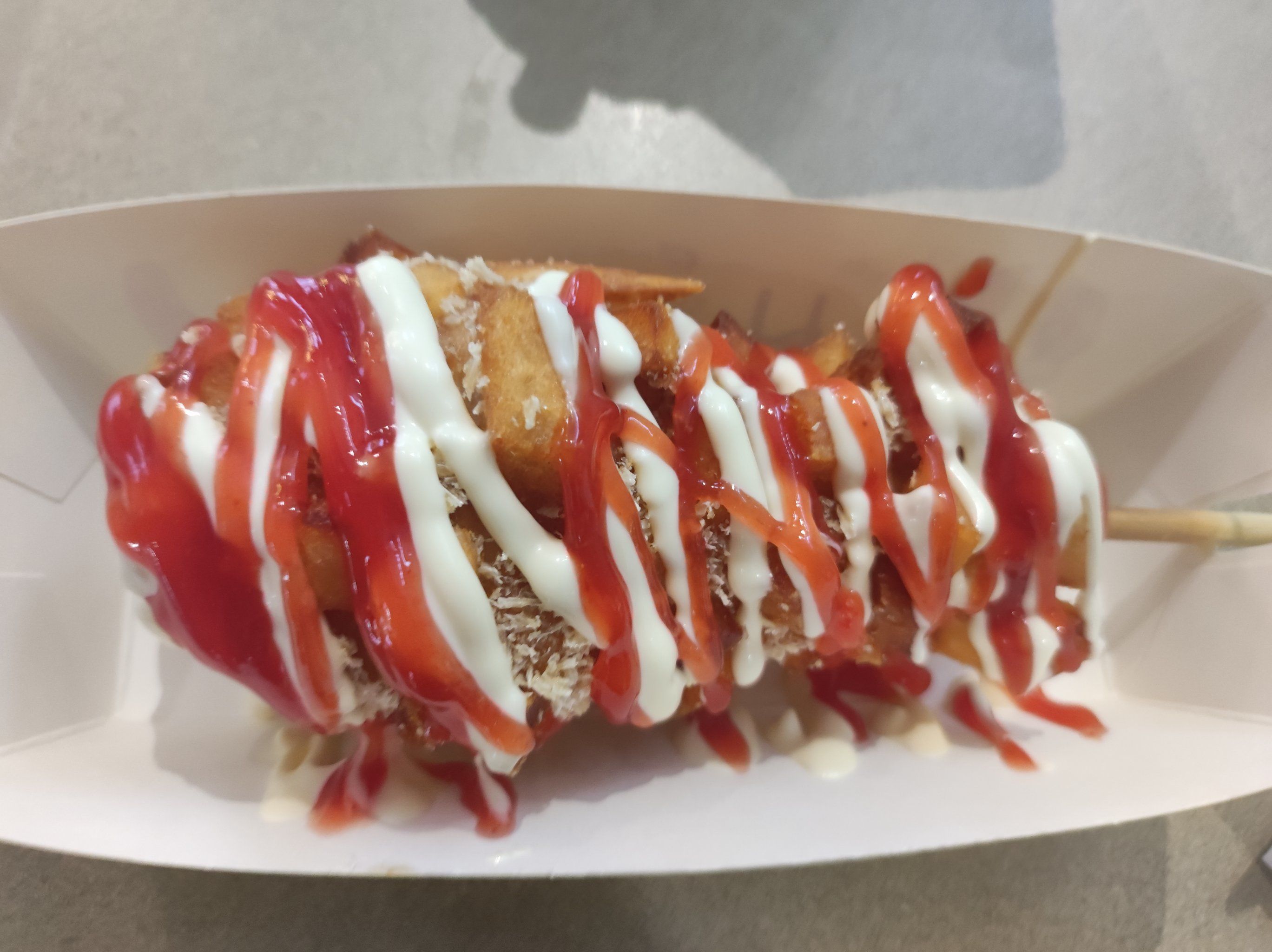 汇嘉新开的拉丝热狗