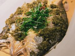 雪菜蒸野生大黄鱼-麟1929(外滩店)
