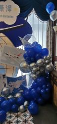 -宝宝百日宴周岁生日派对气球布置策划