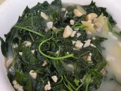 草菇煮绿线叶-区海鸡场饭店(石壁店)