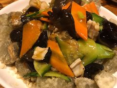 三鲜焖子-方城小吃店