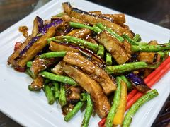 烧汁豆角茄子-绿雅居原生态农庄(小涌店)