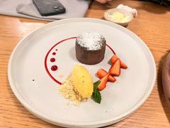 熔岩巧克力蛋糕配冰淇淋-EN SPACE恩空间