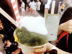 抹茶生乳かき氷-WONDER ICE 萬得冰田(建設路总店)