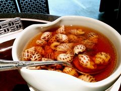 古越陈酿煮花螺-杭州西子湖四季酒店·金沙厅