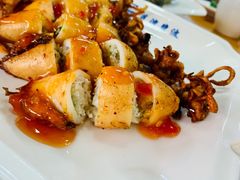 椰蓉鱿鱼-蓝湾碧波·老字号·疍家非遗海上餐厅