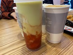 厚芋泥豆乳茶-莓超疯