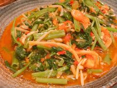 酸笋炒空心菜-浩海火燒雲傣家菜(静安芮欧店)