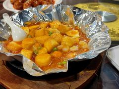 铁板鸡蛋豆腐-老兰家传统烧烤炒菜泡馍(小南门店)