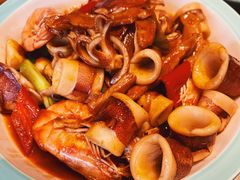 酱油水鲜鱿大虾-八闽饭店闽南小镇(铁西店)