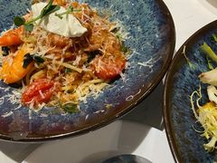 鲜茄茸大虾配马斯卡朋意大利面-BE BRIGHT KITCHEN(正佳广场店)