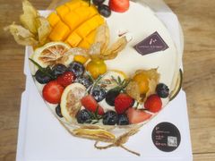 丰收季节森系动物奶油水果蛋糕-艾加柒克蛋糕茶歇甜品台(春熙路店)