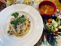 奶油培根意大利面-古董花园(思南路42弄小区店)
