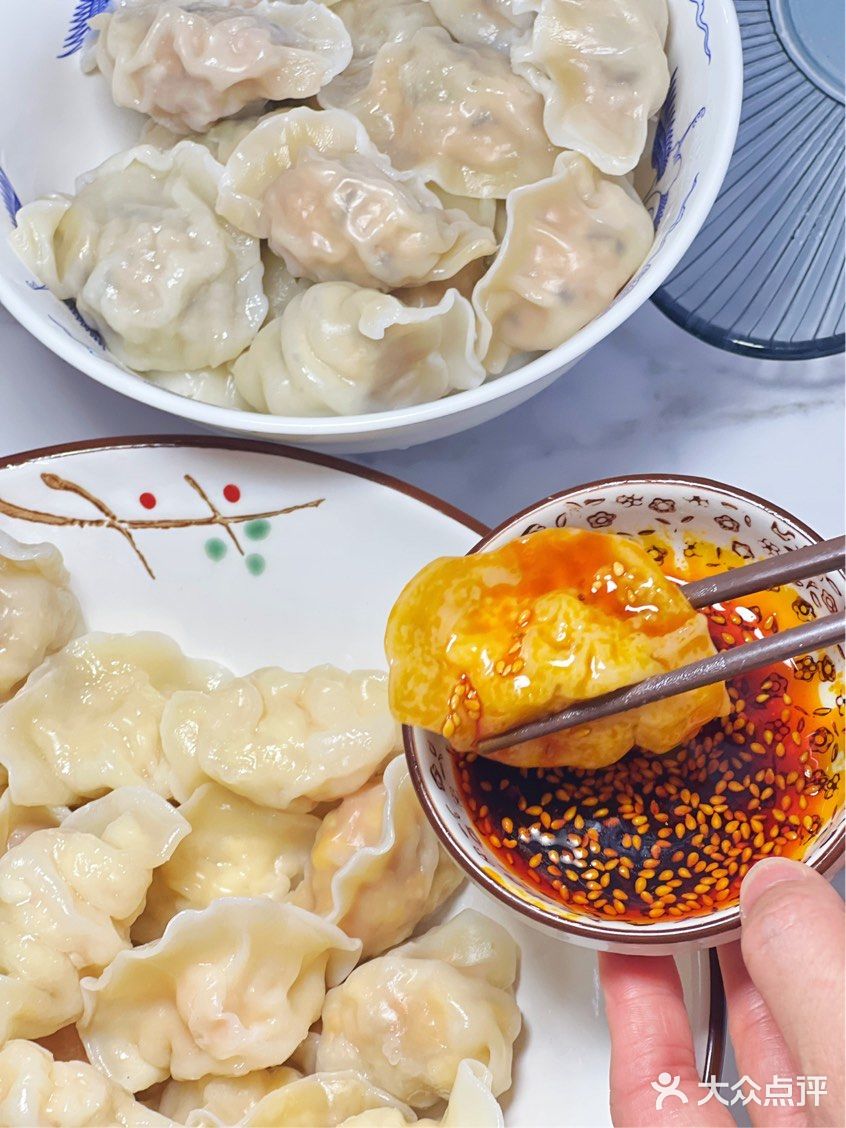 手工现包水饺🥟一口满满馅料