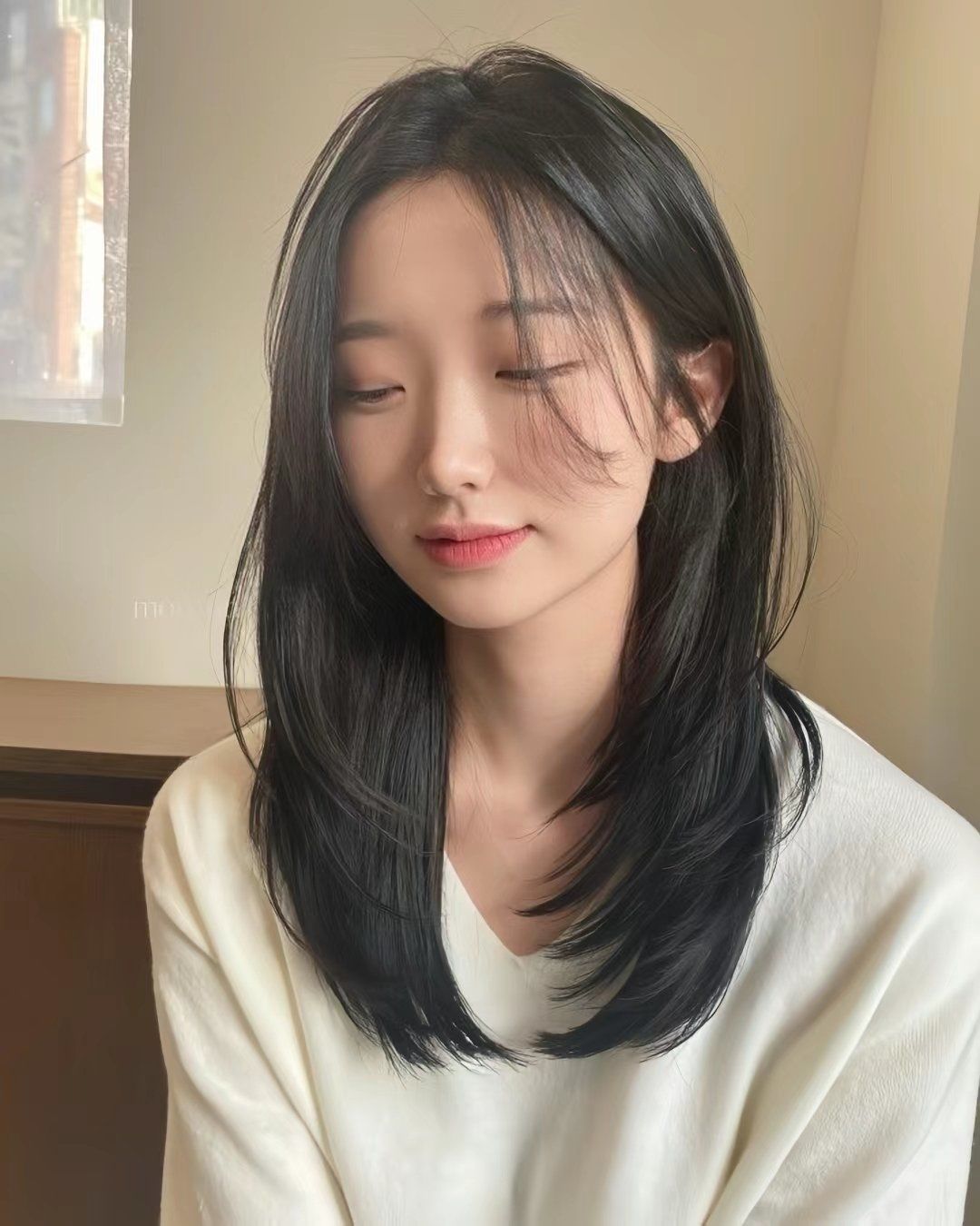 适合所有方圆脸女生的高层次锁骨发高额头大