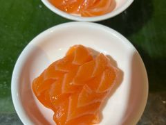 三文鱼刺身-三亚海韵度假酒店·渔人码头海鲜火锅BBQ自助餐厅·落日吧