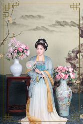 -后宫·古装汉服京剧儿童亲子全家福摄影