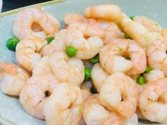 小豌豆清炒大虾仁-绍兴饭店(大宁店)