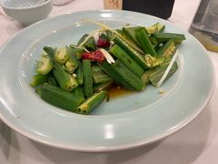 白灼秋葵-王厚元饺子·辽菜·烤鸭(黄河大街店)