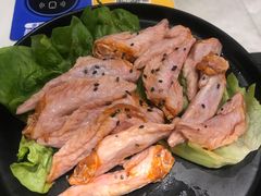 -山野的朋友露营炭火烤肉