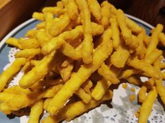 咸蛋黄焗杏鲍菇-锦上中式酒馆(南内环店)