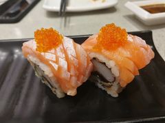 芝士蟹子三文鱼寿司-万岁寿司(万国店)