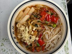 大蒜叶辣椒炒肉-李易面馆(高桥店)