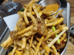 干煸茶树菇-冰川朝鲜族料理·东北菜(观前店)