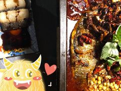 重庆豆花烤鱼-探鱼·鲜青椒爽麻烤鱼(东城万达广场店)