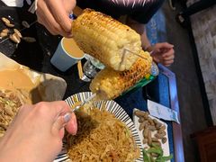 烤黏玉米-海鲜烧烤