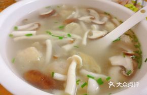 Mushroom and Wheat Gluten Soup