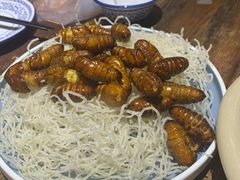 炸蚕蛹-老姑砂锅·烧烤天津菜(体北道店)