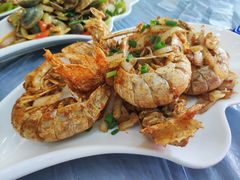 椒盐皮皮虾-覃记海鲜美食餐厅