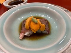 和牛甜虾海胆卷佐烧肉汁-鮨青(恒基名人购物中心店)