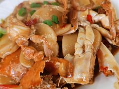梭子蟹炒年糕-原味蒸汽海鲜(嵊泗店)