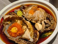 草家招牌酱油蟹-草家酱蟹炭火烤肉店(珲春南路一店)