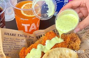 Signature Cheese Fried Chicken Tacos