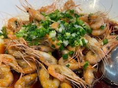 葱油虾-香山湖渔家大院