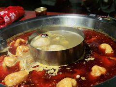 菌菇汤鸳鸯锅底-谭鸭血老火锅(龙湖宝山天街店)