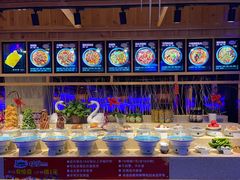 自助调料区-挂雪铁锅炖大鹅