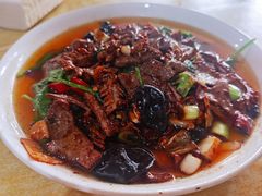 肝腰合炒-豆腐脑花