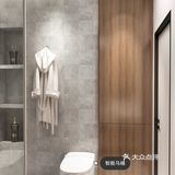 【5m²简约灰浴室丨化繁为简】 ◆卫生间选用灰色调营