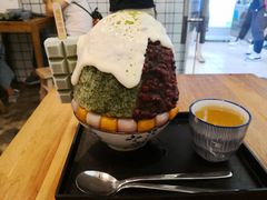 抹茶生乳かき氷-WONDER ICE 萬得冰田(建設路总店)