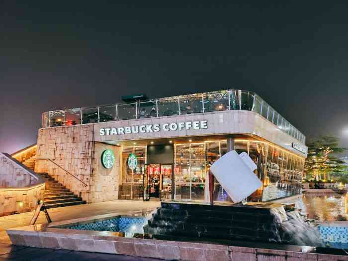 星巴克(珠海华发商都分店)-"星巴克,华发商都室外广场店,是一层建在广